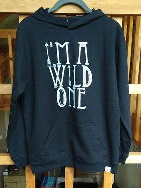 Kid's Slyfox Threads 'I'm A Wild One' Graphic Hoodie - Youth XL